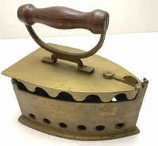 Messing bügeleisen holzgriff gebraucht kaufen  Velbert