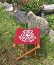 Vintage Kennebunk Fire Dept. Banqueta dobrável de madeira para acampamento Fireman's Field Day comprar usado  Enviando para Brazil
