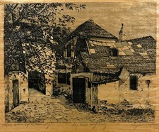 European village scene for sale  Vista