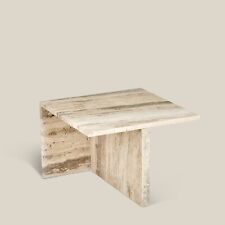 Travertine coffee side for sale  MAYFIELD