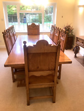 Solid oak dining for sale  HEATHFIELD