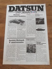 Brochure datsun 1980 d'occasion  Saint-Sylvain-d'Anjou