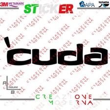 Adesivo sticker cuda usato  Bari