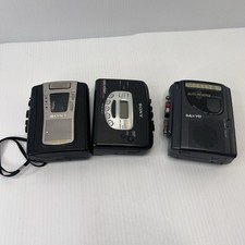 Lote de 3 reprodutores de cassete – para leilão de peças ou reparos como está comprar usado  Enviando para Brazil