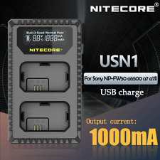 Carregador de viagem Nitecore USN1 slot duplo USB carga rápida para bateria Sony NP-FW50 comprar usado  Enviando para Brazil