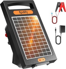 Usado, Carregador de cerca elétrica solar 24 horas, 10 milhas, alcance de saída elétrico até 10200V comprar usado  Enviando para Brazil