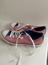 Usado, Tênis Converse All Star EUA Masculino 7 Feminino 9 Bandeira Americana Top Baixo Antigo comprar usado  Enviando para Brazil