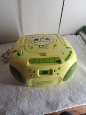 Bob Esponja Calça Quadrada SB265 AM FM Rádio Boombox CD Leitor de Música Cassete comprar usado  Enviando para Brazil