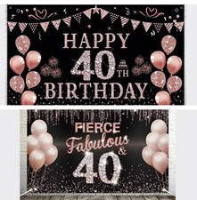 Banners happy 40th for sale  North Smithfield