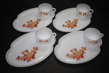 Vintage - 4 Pratos 4 Xícaras - Federal - Conjunto de Lanches - Copo de Leite - Flor - 50'-60' comprar usado  Enviando para Brazil