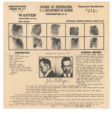 dillinger for sale dillinger for sale USA