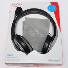 Fone de Ouvido Microsoft LIFECHAT LX-3000 Preto Usado Funcionando sem Capas Muff, usado comprar usado  Enviando para Brazil