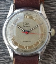 Vintage Masculino Felca Relógio Automático Mostrador de Dois Tons AS 1250 comprar usado  Enviando para Brazil
