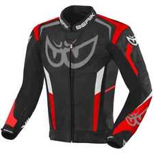 Jaqueta de couro masculina Berik vermelha preta corrida de moto comprar usado  Enviando para Brazil