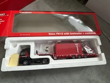 Lion toys 1:50 Mammoet Volvo FH12 + 3 achs lowloader + 20ft container, usado comprar usado  Enviando para Brazil