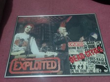 THE EXPLOITED Dead Cities 1981 Punk rock framed comprar usado  Enviando para Brazil