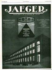 Publicité ancienne jaeger d'occasion  France