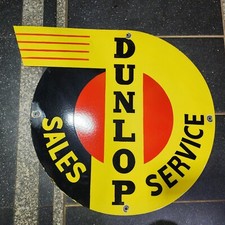 Placa de porcelana esmaltada Dunlop Sales Service 30 x 26,5 polegadas comprar usado  Enviando para Brazil