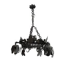 Elegante lampadario nero usato  Fermo