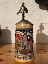 Bierkrug zinndeckel postmann gebraucht kaufen  Niederdorfelden