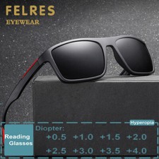 Óculos de sol presbiopic masculino quadrado colorido moda armação completa novo comprar usado  Enviando para Brazil