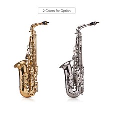 Saxofone alto Eb sax latão lacado ouro 802 tipo chave instrumento de sopro com comprar usado  Enviando para Brazil