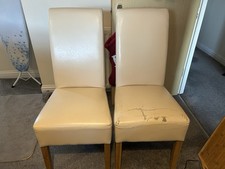Ivory dining chairs for sale  EASTLEIGH