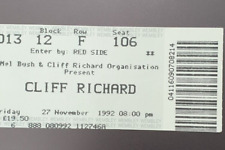 Cliff richard ticket for sale  NORTHWOOD