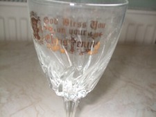 Christening gift glass for sale  AYLESBURY
