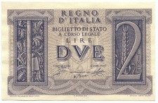 2 lire 1939 usato  Pignataro Maggiore