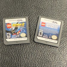 Nintendo DS LEGO: Star Wars III e Batman 2 - Apenas carrinho * Funciona testado, usado comprar usado  Enviando para Brazil