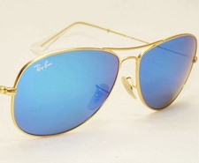 Óculos de sol Ray-Ban cockpit ouro azul espelho piloto metal RB 3362 112/17 59mm OOP comprar usado Óculos de sol Ray-Ban cockpit ouro azul espelho piloto metal RB 3362 112/17 59mm OOP comprar usado  Enviando para Brazil