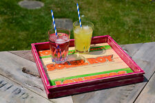 Colourful wooden trays for sale  WALTHAM CROSS