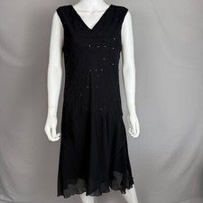 Vestido Connected Apparel Feminino Midi Lantejoulas Preto 12 Feminino Escuro Gala Formal comprar usado  Enviando para Brazil