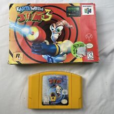 Earthworm Jim 3D Nintendo 64 N64 na caixa original, com inserção Rockstar comprar usado  Enviando para Brazil