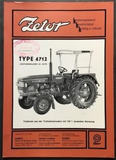 ZETOR TYP 4712 CIĄGNIK Rolnicza Specyfikacja sprzedaży Ulotka MAJ 1976 #5/76, używany na sprzedaż  Wysyłka do Poland