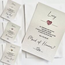 Bridesmaid maid card for sale  LONDON