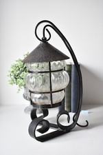 Vintage glass lantern for sale  SPALDING