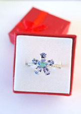 Bague émeraude tanzanite d'occasion  L'Île-Rousse