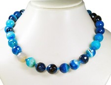 Stilvolle edelsteinkette blaue gebraucht kaufen  Berlin