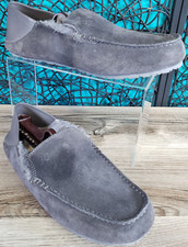 Mocassim Johnnie-O Masculino Couro Camurça Sofá Mocassim Cinza Tamanho 11 comprar usado  Enviando para Brazil