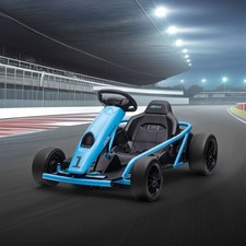 HOMCOM Dziecięcy Elektryczny gokart Drift Kart z powolnym startem, muzyka, klakson, niebieski, używany na sprzedaż  Wysyłka do Poland