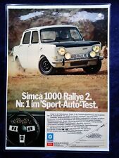 Simca 1000 rallye gebraucht kaufen  Vechta