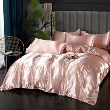 Sábanas y Pastillas Nuevo Lujoso Juego de Ropa de Cama Nórdica de Seda Hielo con Funda Nórdica segunda mano  Embacar hacia Mexico