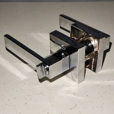 Alavancas/travas/acabamento em níquel acetinado/fechaduras de maçaneta para quartos/banheiros comprar usado  Enviando para Brazil
