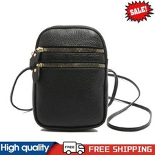 Bolsa tiracolo feminina de couro pequena bolsa de celular bolsa de ombro para trabalho (preta)  comprar usado  Enviando para Brazil