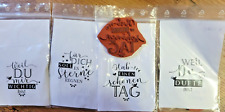 Textstempel flotte sprüche gebraucht kaufen  Kieselbronn