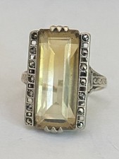 Antique silver citrine for sale  BASILDON