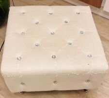 Pouf trapuntato bianco usato  Fornovo di Taro