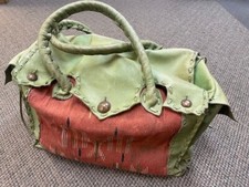 Firm leather duffel for sale  Mustang